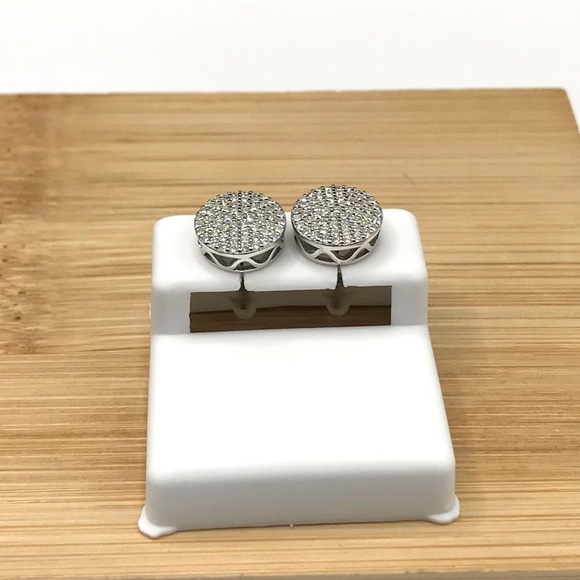 925 Silver Yellow Elegant Square Screw Back 0.99ct Cubic  925 Sterling Silver 0.99CT MOISSANITE Stud screw back unisex Earrings